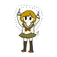 [LINEスタンプ] 学校嫌だっていう妹の為のスタンプ