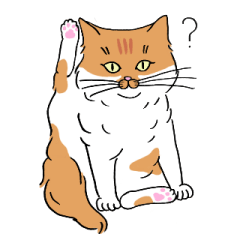 [LINEスタンプ] 茶白ねこ きなこ