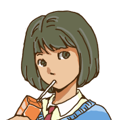 [LINEスタンプ] 隣の彼女