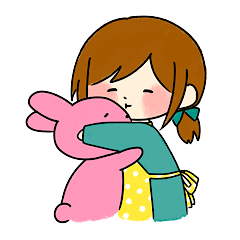 [LINEスタンプ] 癒し系彼女