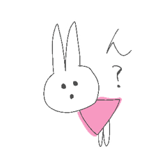 [LINEスタンプ] うさぎ、ゆるい