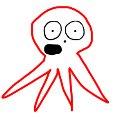 [LINEスタンプ] カワイイたこ