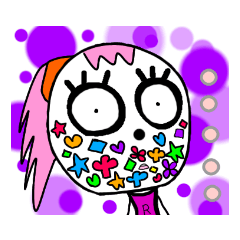 [LINEスタンプ] ラクガキフェイス
