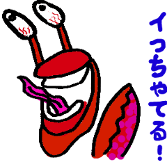 [LINEスタンプ] いかれたヤドカリ