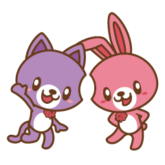 [LINEスタンプ] ハナメくん×メルちゃん