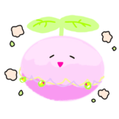 [LINEスタンプ] 毎日使える 幸せの実 ピンク