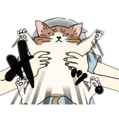 [LINEスタンプ] 猫に言わす人