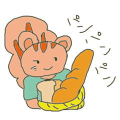 [LINEスタンプ] 愉快なリスと友達のピンクのうさぎ