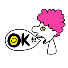 [LINEスタンプ] 横顔で伝える