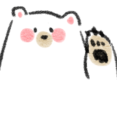 [LINEスタンプ] シロクマちゃんがひとりぼっちの時