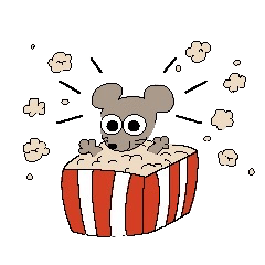 [LINEスタンプ] ねずみのすずちゃん【スイーツ】