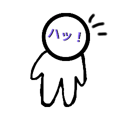 [LINEスタンプ] 顔に書いてるよマン