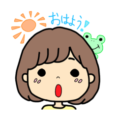 [LINEスタンプ] ふんわりな女の子