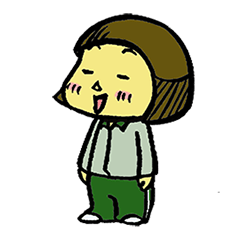 [LINEスタンプ] 一生懸命ムスメさん（ウチの娘）