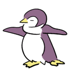 [LINEスタンプ] ヨガをするペンギン