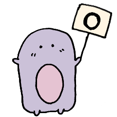 [LINEスタンプ] むらさきおばけちゃん