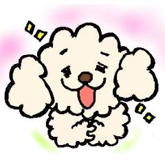 [LINEスタンプ] しろ犬まるシェ