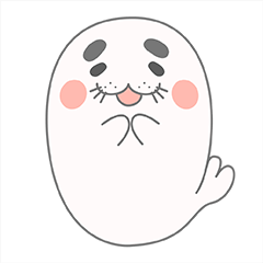 [LINEスタンプ] ふとまゆあざらし