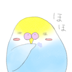 [LINEスタンプ] もふもふインコのちょびすけとぽぽ