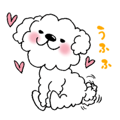 [LINEスタンプ] 毎日使える泡犬レヴィちゃんスタンプ