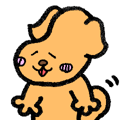 [LINEスタンプ] 長い顔のおいぬさん。