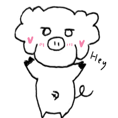 [LINEスタンプ] 天使の白ぶた・ふわトン