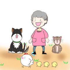 [LINEスタンプ] ゆるいばーちゃんのスローライフ生活