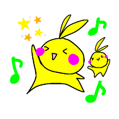 [LINEスタンプ] 幸せのうさぎ