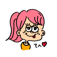 [LINEスタンプ] カラフルで可愛いね♥