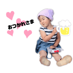 [LINEスタンプ] おてんばゆづちゃん 3さい