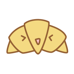 [LINEスタンプ] 使いやすい！クロワッサン子