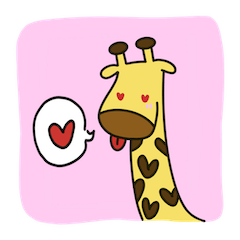 [LINEスタンプ] かわいいキリンのりんちゃん