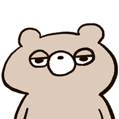 [LINEスタンプ] ぼんやりくま