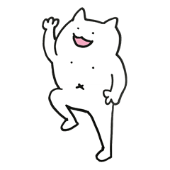 [LINEスタンプ] ありのままのねこ。