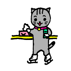 [LINEスタンプ] 大人スケーターのねこ