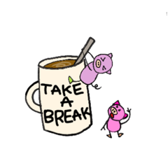 [LINEスタンプ] こぶたの平凡な日常