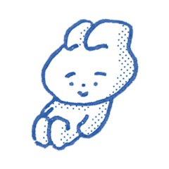 [LINEスタンプ] プールサイドのうさぎ。