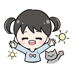 [LINEスタンプ] あおちゃんとねこ