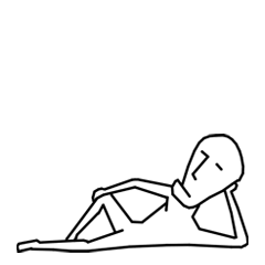 [LINEスタンプ] 無表情なひと