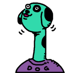 [LINEスタンプ] みどりいぬ