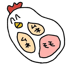 [LINEスタンプ] 作り笑いをするにわとり