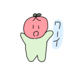 [LINEスタンプ] トマトちゃん＋おまけ