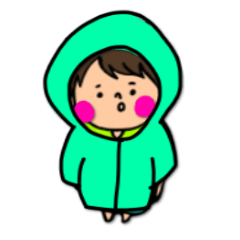[LINEスタンプ] 梅雨でも可視性のあるほっぺた信号機