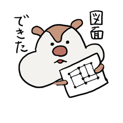 [LINEスタンプ] 建築りすきち