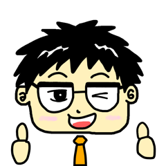 [LINEスタンプ] メガネ君の日常生活