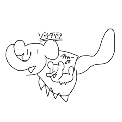 [LINEスタンプ] まお、ももか、子どもの落書き