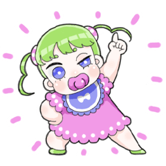 [LINEスタンプ] かわユい女の子