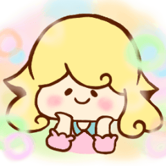 [LINEスタンプ] きりんちゃん きらきらお散歩みちの画像（メイン）