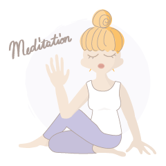 [LINEスタンプ] 癒し系 ヨガ 女子 スタンプ ヨガジョ