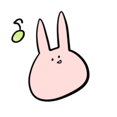 [LINEスタンプ] 無のうさぎ